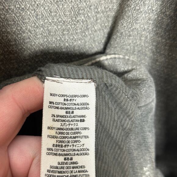 FREE PEOPLE Slouchy Oversized Boyfriend Blazer Stone Wash Gray Sz S {DD34} - Picture 6 of 7